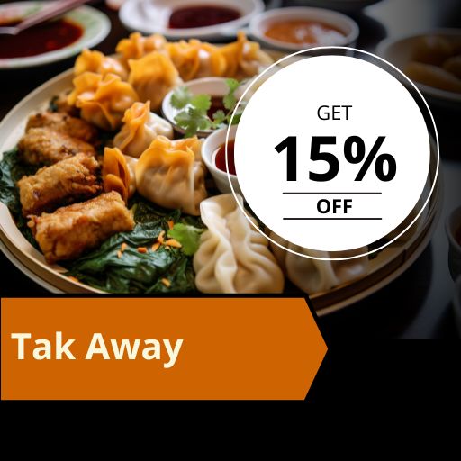 Take Away Offer: 15% off on 1500/- and Above Bill